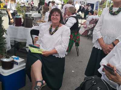 Alt="Zdjęcie przedstawia  wyjazd Koła Gospodyń Wiejskich z Ciasnej na Festiwal Kół Gospodyń Wiejskich "POLSKA OD KUCHNI"."