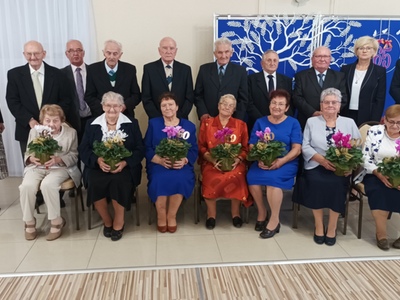 Alt="Zdjęcie przedstawia Jubileusz 60, 65-lecia Pożycia Małżeńskiego w 2022 roku."