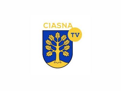 Alt="Herb Gminy Ciasna z napisem Ciasna TV."