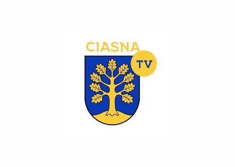 Alt="Herb Gminy Ciasna z napisem Ciasna TV."