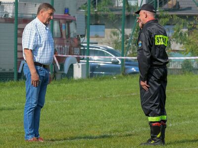Alt="Zdjęcie przedstawia zawody - Ochotniczych Straży Pożarnych gminy Ciasna. Fot. Radosław Gruca."