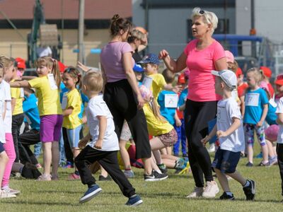 Alt="Zdjęcie przedstawia zawody przedszkolaków „SPRINTEM DO MARATONU”. Foto: R.Gruca"