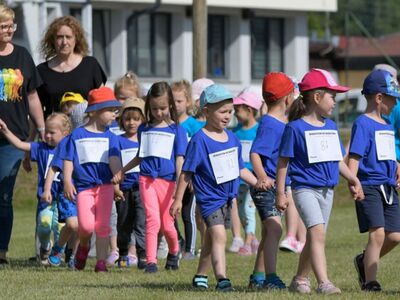 Alt="Zdjęcie przedstawia zawody przedszkolaków „SPRINTEM DO MARATONU”. Foto: R.Gruca"