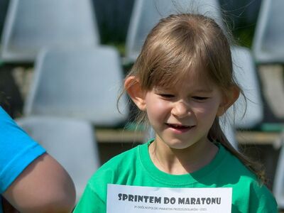 Alt="Zdjęcie przedstawia zawody przedszkolaków „SPRINTEM DO MARATONU”. Foto: R.Gruca"