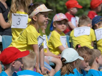 Alt="Zdjęcie przedstawia zawody przedszkolaków „SPRINTEM DO MARATONU”. Foto: R.Gruca"