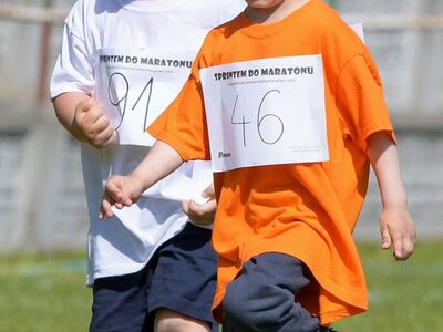 Alt="Zdjęcie przedstawia zawody przedszkolaków „SPRINTEM DO MARATONU”. Foto: R.Gruca"