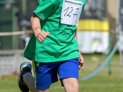 Alt="Zdjęcie przedstawia zawody przedszkolaków „SPRINTEM DO MARATONU”. Foto: R.Gruca"
