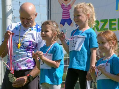 Alt="Zdjęcie przedstawia zawody przedszkolaków „SPRINTEM DO MARATONU”. Foto: R.Gruca"