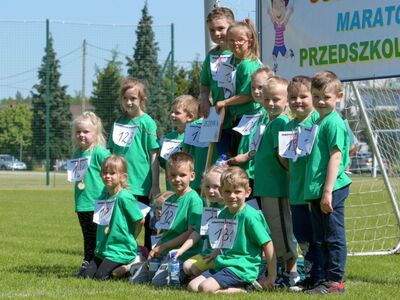 Alt="Zdjęcie przedstawia zawody przedszkolaków „SPRINTEM DO MARATONU”. Foto: R.Gruca"
