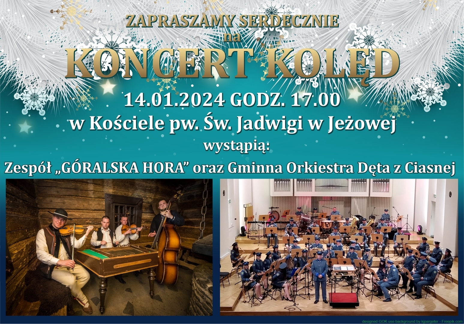 Alt="Plakat Koncertu Kolęd."