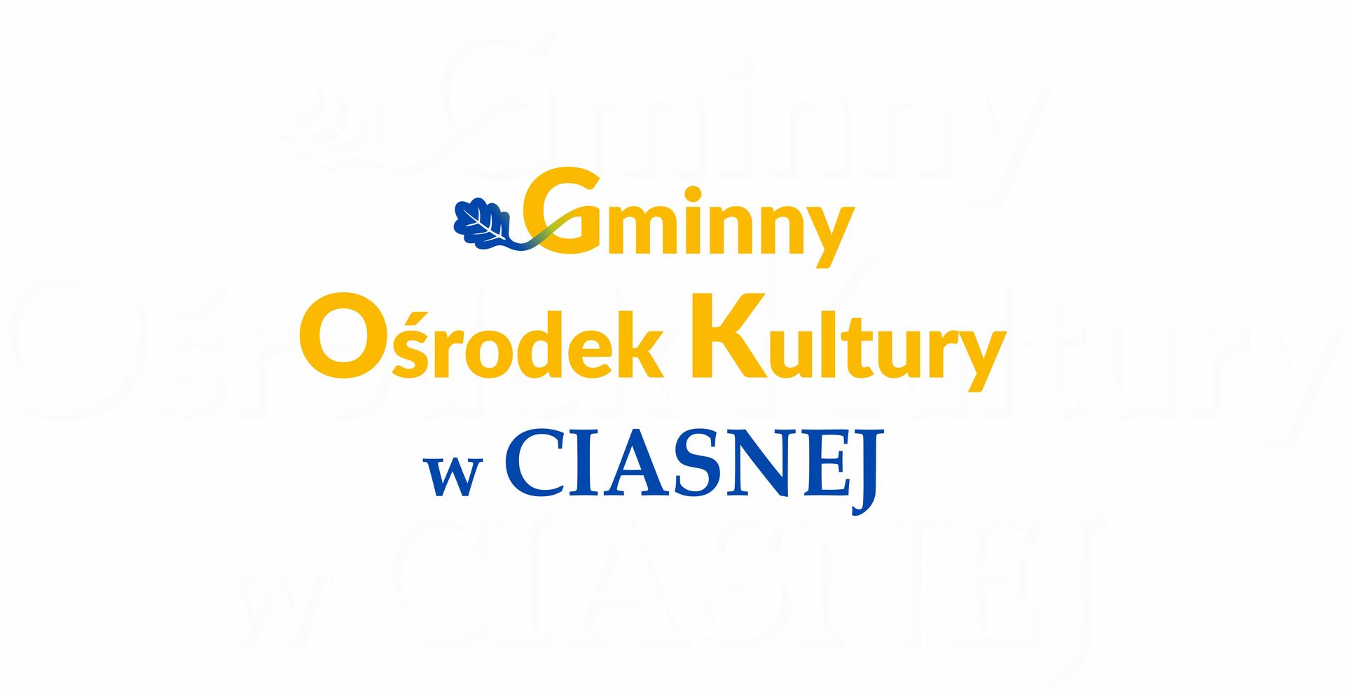 Alt="Logo Gminnego Ośrodka Kultury w Ciasnej."