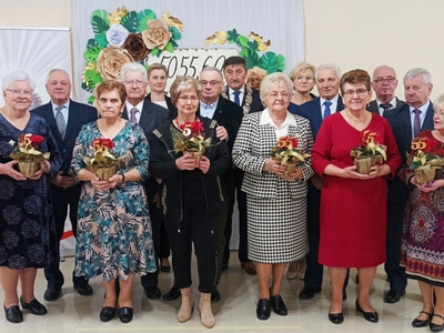 Alt="Zdjęcie przedstawia obchody Jubileuszy 50-, 55-, 60- i 65-lecia Pożycia Małżeńskiego w 2023 roku w Ciasnej."