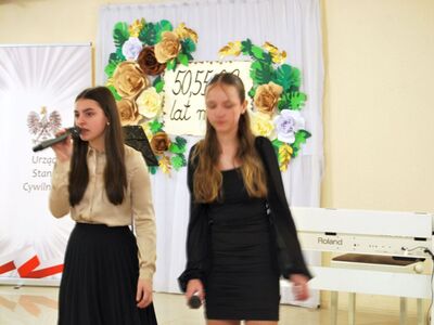 Alt="Zdjęcie przedstawia obchody Jubileuszy 50-, 55-, 60- i 65-lecia Pożycia Małżeńskiego w 2023 roku w Ciasnej."