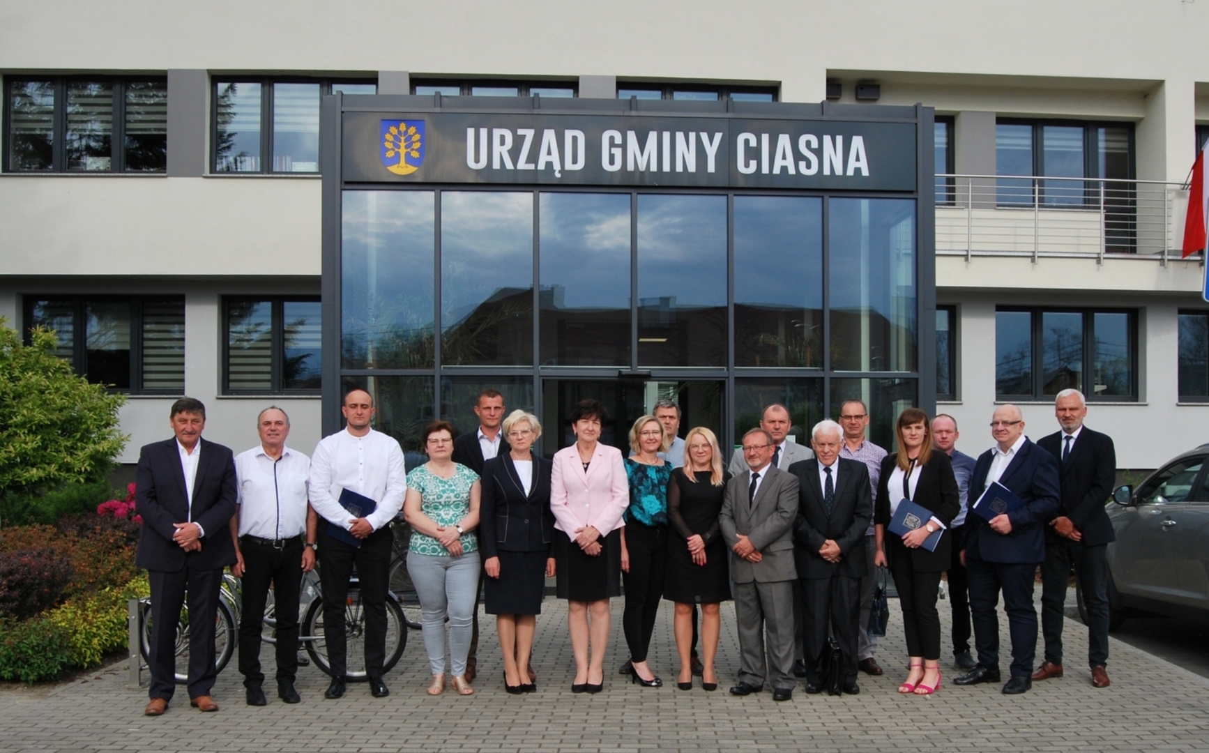 Alt="Zdjęcie przedstawia Pierwszą Sesję Rady Gminy Ciasna kadencji 2024-2029."