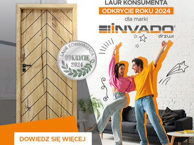 Alt="Zdjęcie przedstawia reklamę sponsora Zespołu Tańca Mażoretkowego - firmę Invado."