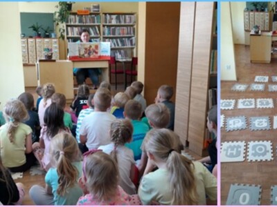 Alt="Zdjęcie przedstawia zajęcia podczas Tygodnia Bibliotek zorganizowane w Gminnej Bibliotece Publicznej w Ciasnej oraz jej filiach."
