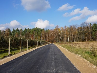 Wyremontowana droga w miejscowości Wilczoruda - Parcela
