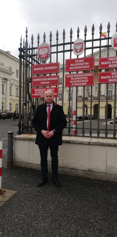 Wójt Gminy Pniewy Ireneusz Szymczak.