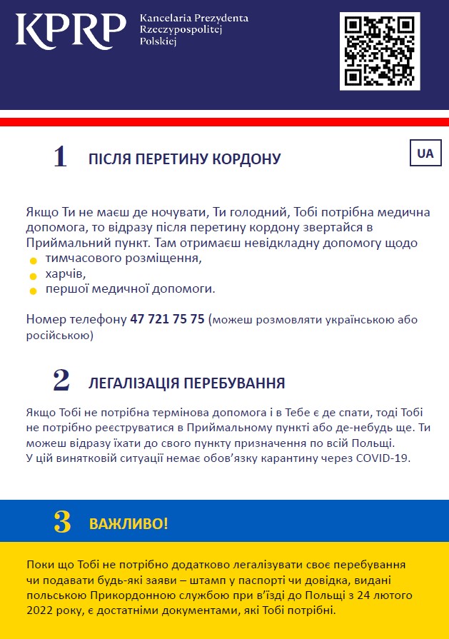 Informacje dla uchodźców