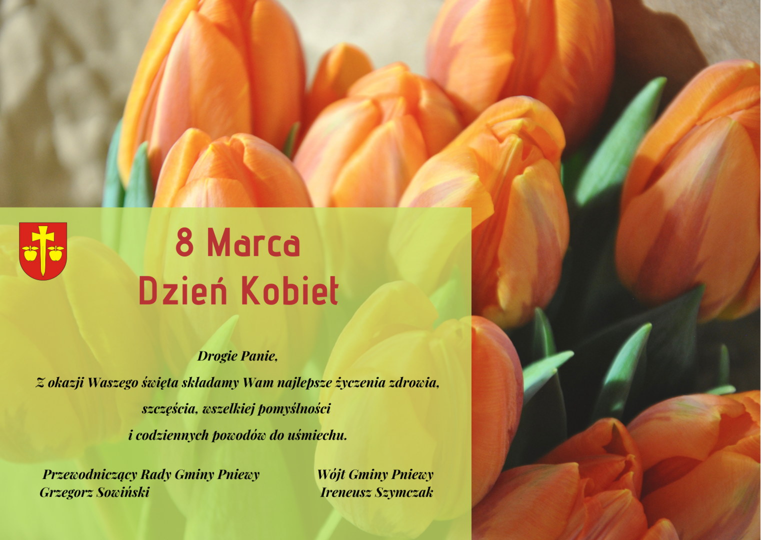 Życzenia z okazji Dnia Kobiet.