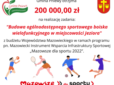 Grafika dofinansowanie boiska.