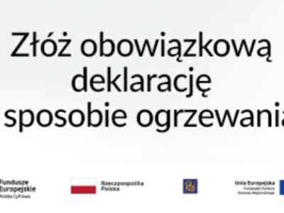 Baner deklaracja źródeł ciepła.