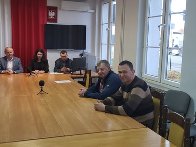 Podpisanie umowy z OSP Ciechlin.