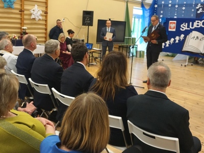 Otwarcie szkoły w Ciechlinie 16.12.2022r.