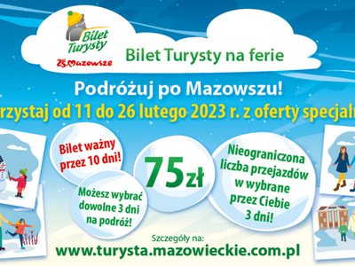 Grafika informacyjna o ofercie Bilet Turysty