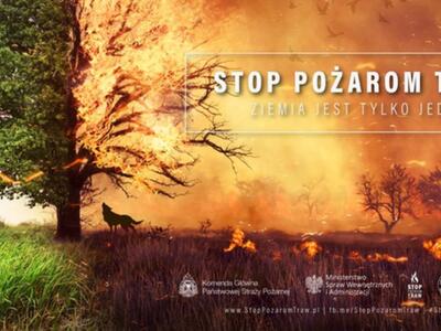 Nie wypalajmy traw plakat