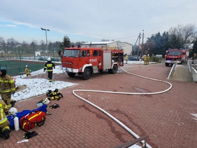 Gminne ćwiczenia przeciwpożarowe.