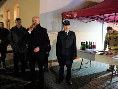 Odbiór wozu strażackiego w OSP Kruszew.