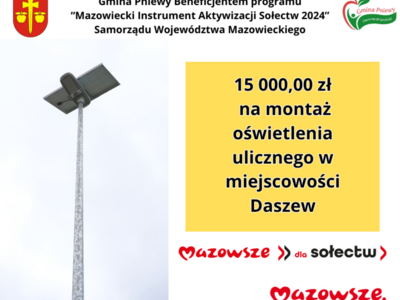 Informacja o dofinansowaniu.