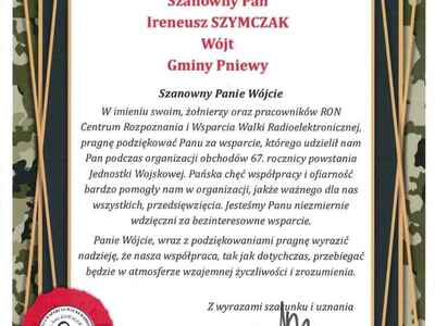 Podziękowania.