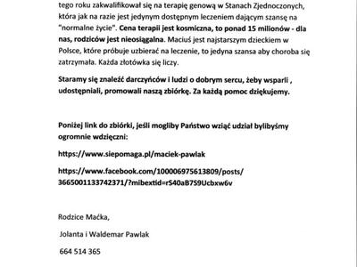 Pomoc dla Maćka