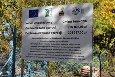 Tablica infomracyjna projektu.