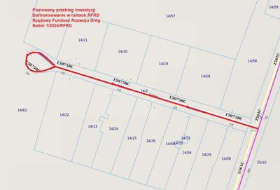 Mapa z zakresem inwestycji