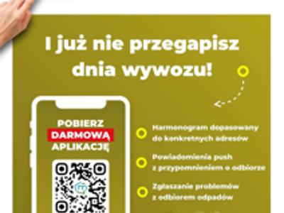 Plakat reklamowy aplkacji mMieszkaniec - moduł mOdpady