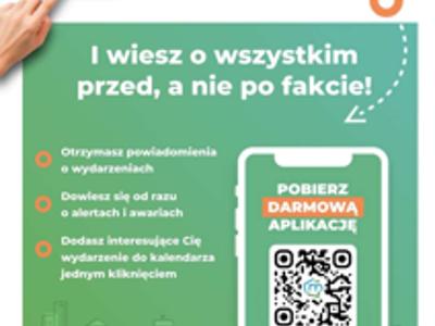 Plakat reklamowy aplkacji mOgłoszenia
