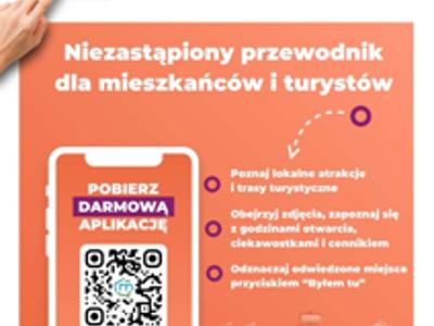 Plakat reklamowy aplkacji mMieszkaniec- mTurysta