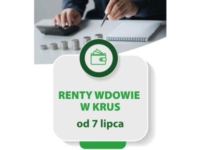 Plakat - renty wdowie w KRUS
