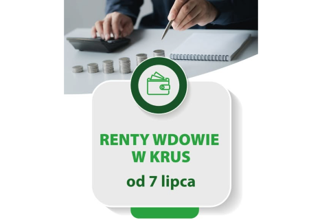 Plakat - renty wdowie w KRUS