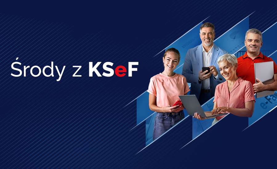 Grafika reklamująca: rody z KSeF
