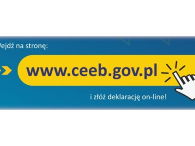 Baner reklamujący stronę www.ceeb.gov.pl