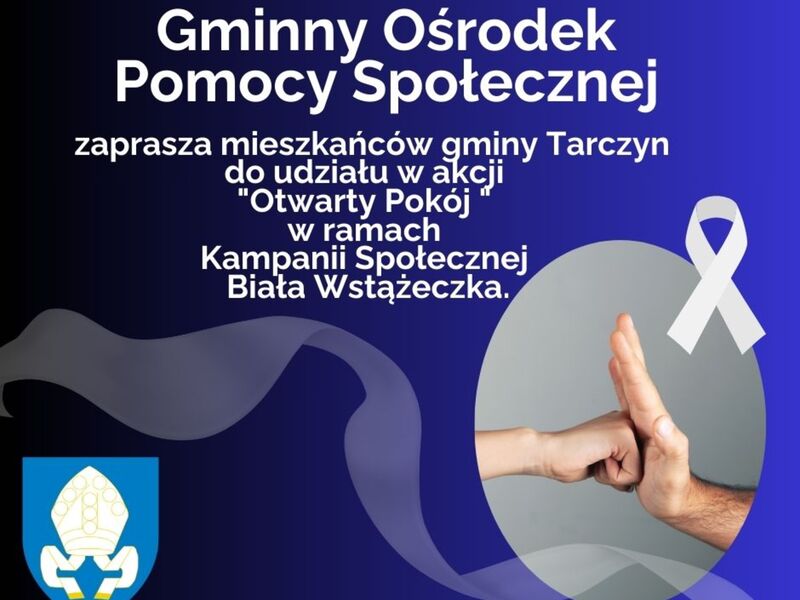 biała wstązka