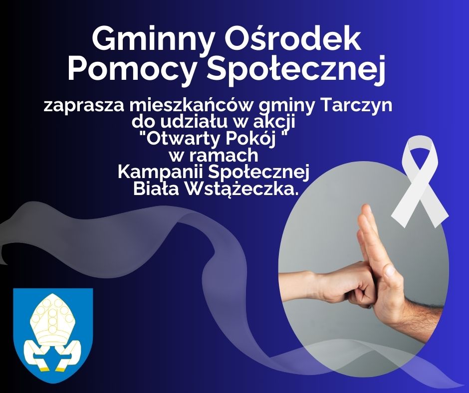 biała wstązka