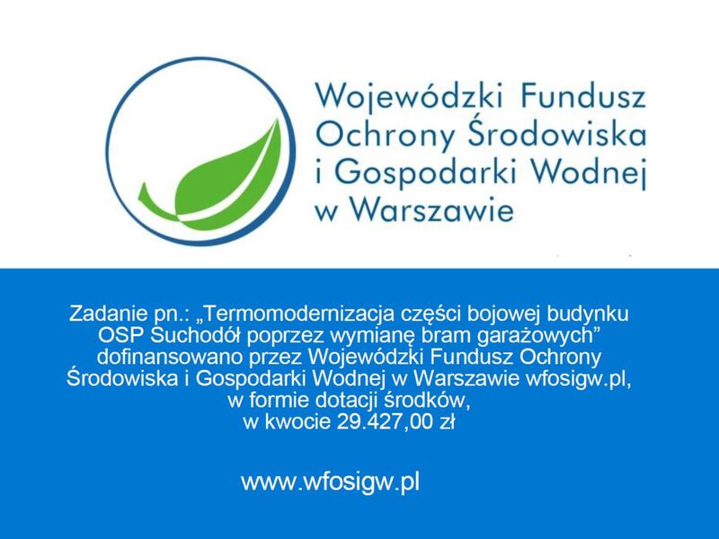 plakat o dofinansowaniu