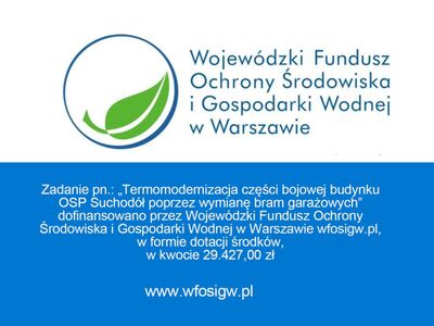 plakat o dofinansowaniu