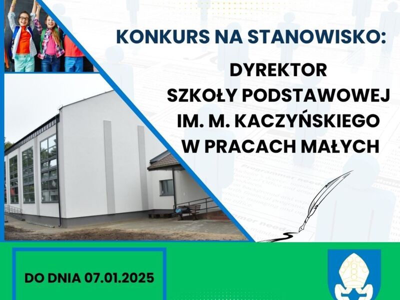 konkurs na dyrektora SP Prace Małe