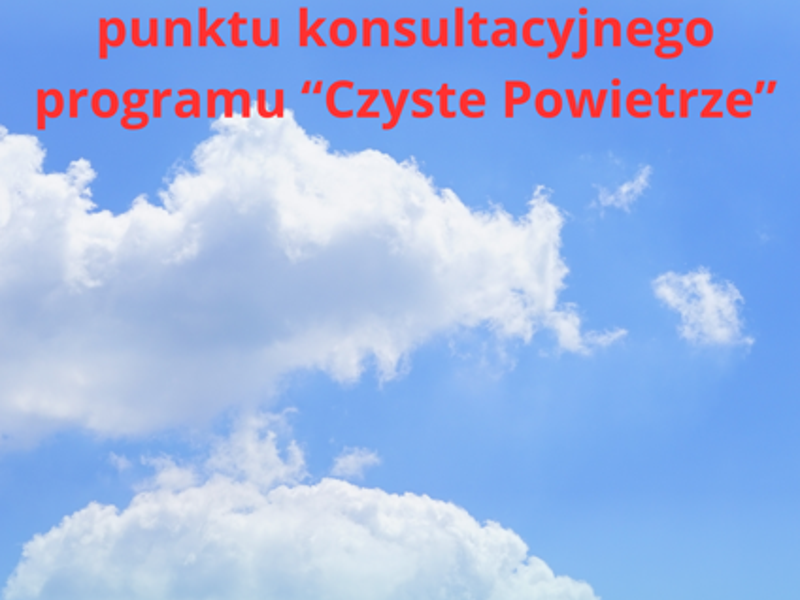 Czyste powietrze komunikat